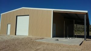 fully enclosed building 39x60 with the 15 foot lean-to in Dryden, TX